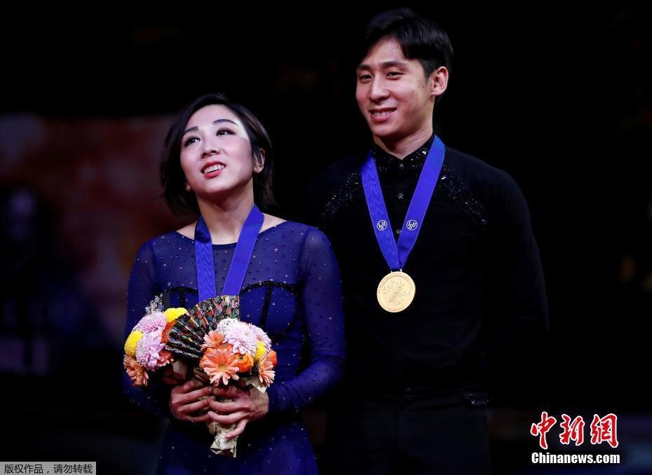 資料圖：隋文靜/韓聰奪冠。