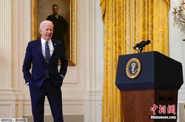 資料圖：美國總統(tǒng)拜登。