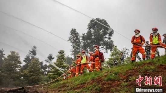 演練現(xiàn)場(chǎng)。瀘州消防供圖