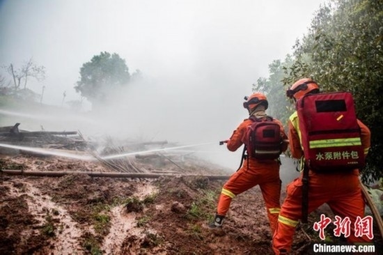 演練現(xiàn)場(chǎng)。瀘州消防供圖