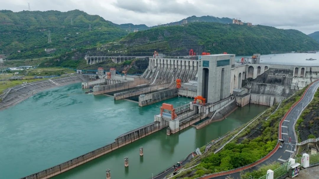 航拍向家壩升船機(jī)。受訪者供圖