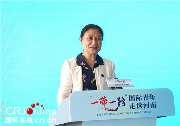 中國人民對外友好協(xié)會二級巡視員李冬梅致辭。賈親親 攝