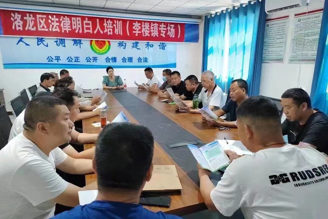 河南省洛陽市洛龍區(qū)李樓司法所開展《民法典》專題普法講座暨“法律明白人”培訓(xùn)。河南省司法廳供圖