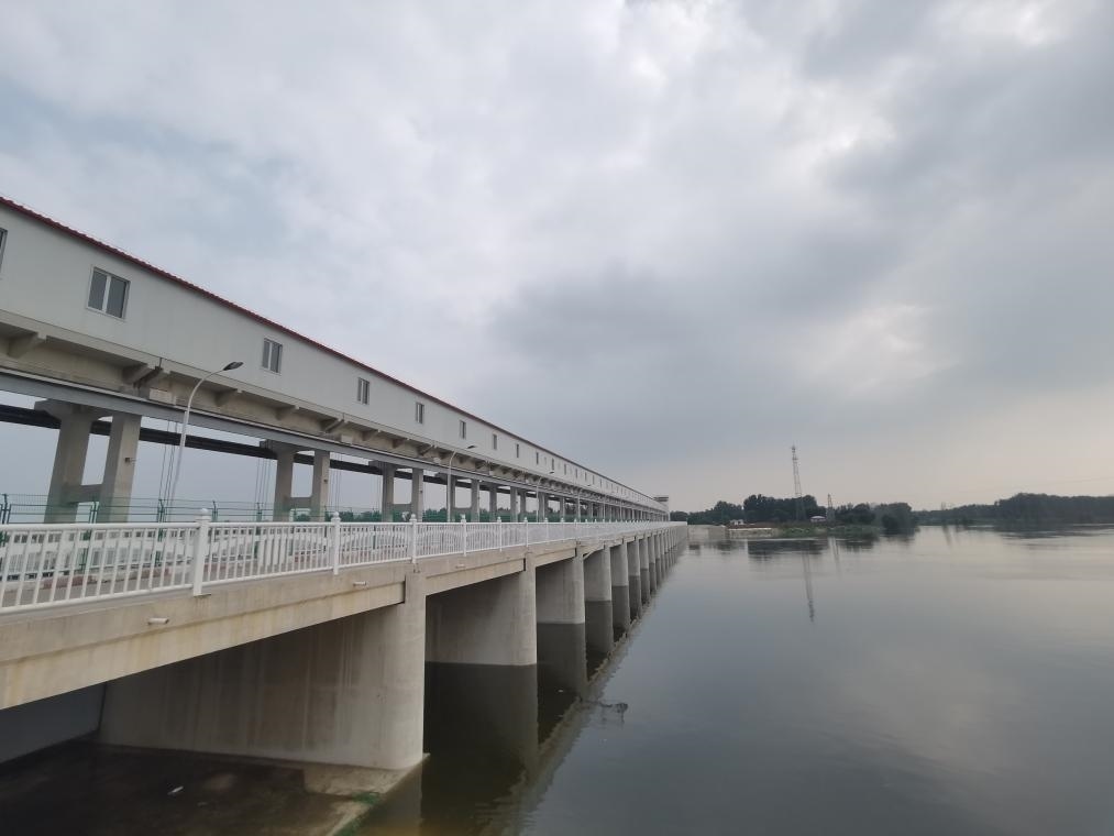 圖為獨流減河進洪南閘。新華社記者 劉惟真 攝