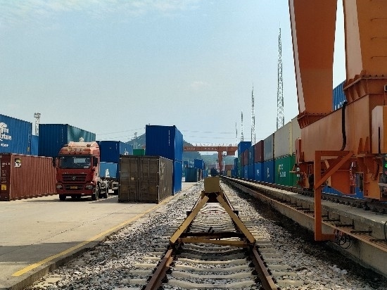 廣州東部公鐵聯(lián)運樞紐（增城西站）。人民網(wǎng) 王雅蝶攝