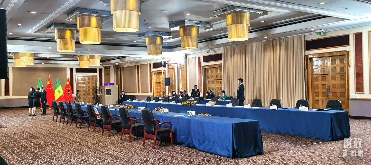 △23日下午，4場(chǎng)會(huì)見(jiàn)在這里舉行。（總臺(tái)央視記者郭鴻拍攝）