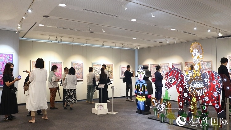 到場(chǎng)民眾觀看展覽。人民網(wǎng) 許可攝