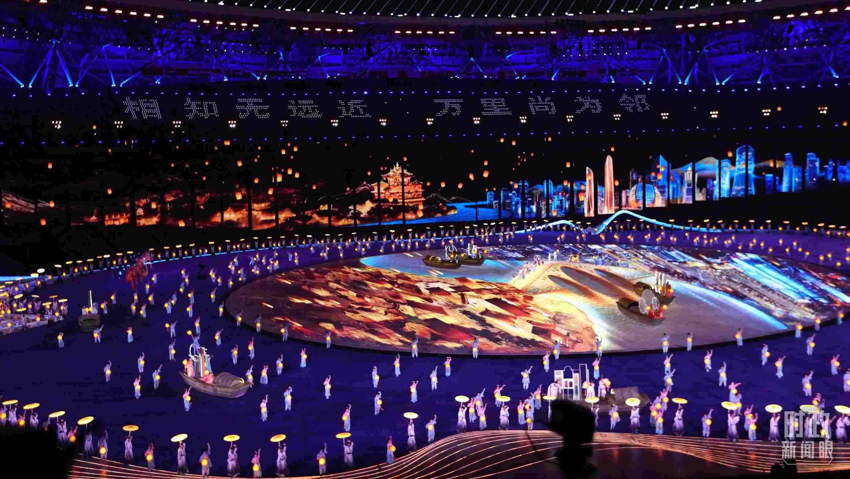 △杭州第19屆亞運(yùn)會(huì)開(kāi)幕式。（總臺(tái)央視記者魏幫軍拍攝）