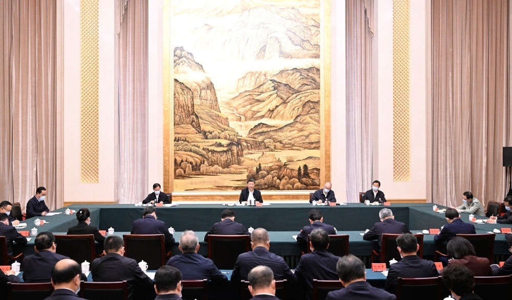  2023年5月17日上午，習(xí)近平在西安聽(tīng)取陜西省委和省政府工作匯報(bào)并發(fā)表重要講話。