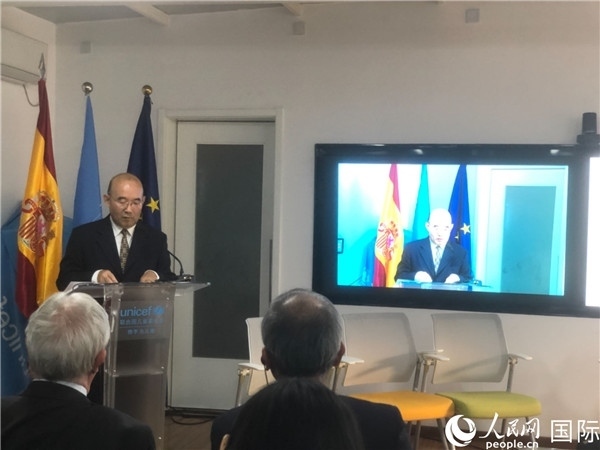 生態(tài)環(huán)境部應(yīng)對氣候變化司一級巡視員孫楨在研討會上致辭。 人民網(wǎng)記者 趙健攝