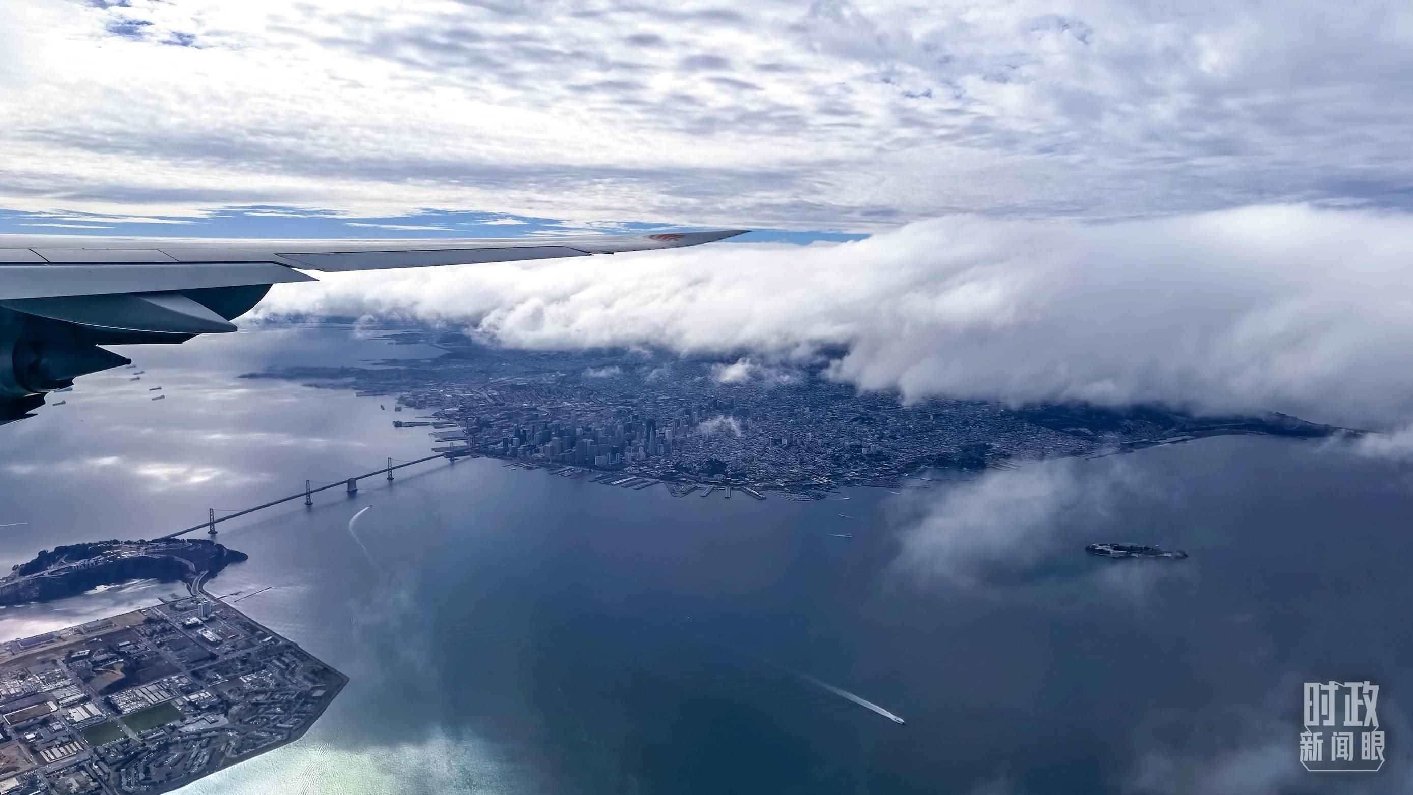 △俯瞰舊金山。（總臺央視記者馬亞陽拍攝）