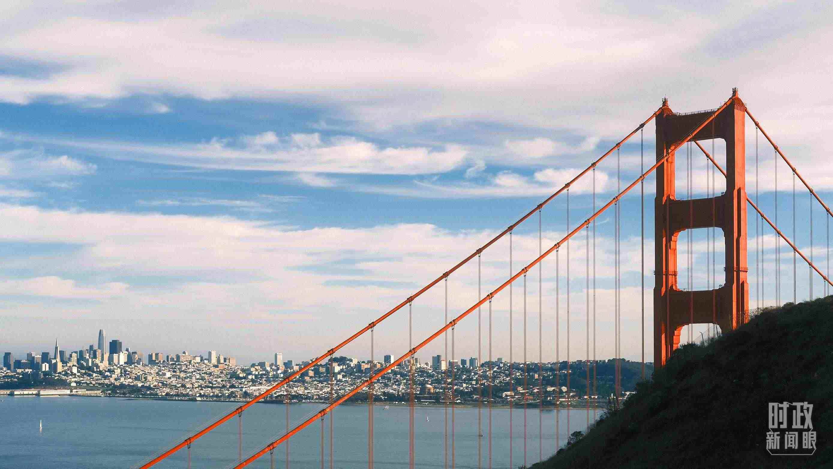 舊金山，金門大橋。（總臺央視記者盧心雨拍攝）