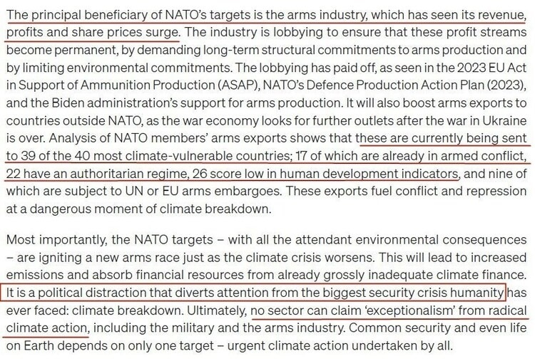 看看北約的“碳足跡”，就知道西方的氣候承諾有多扯