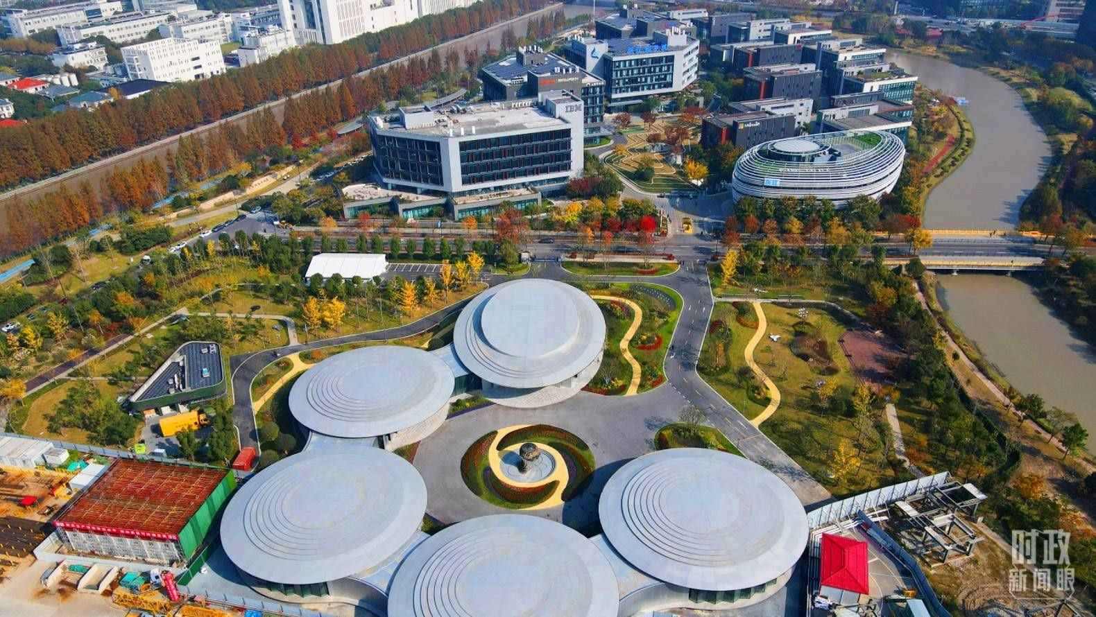 △張江科學(xué)城未來(lái)公園。（總臺(tái)央視記者范凱拍攝）