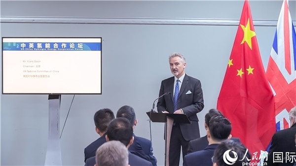 英國(guó)對(duì)華事務(wù)全國(guó)委員會(huì)主席范浩宏致辭。人民網(wǎng) 郭錦標(biāo)攝