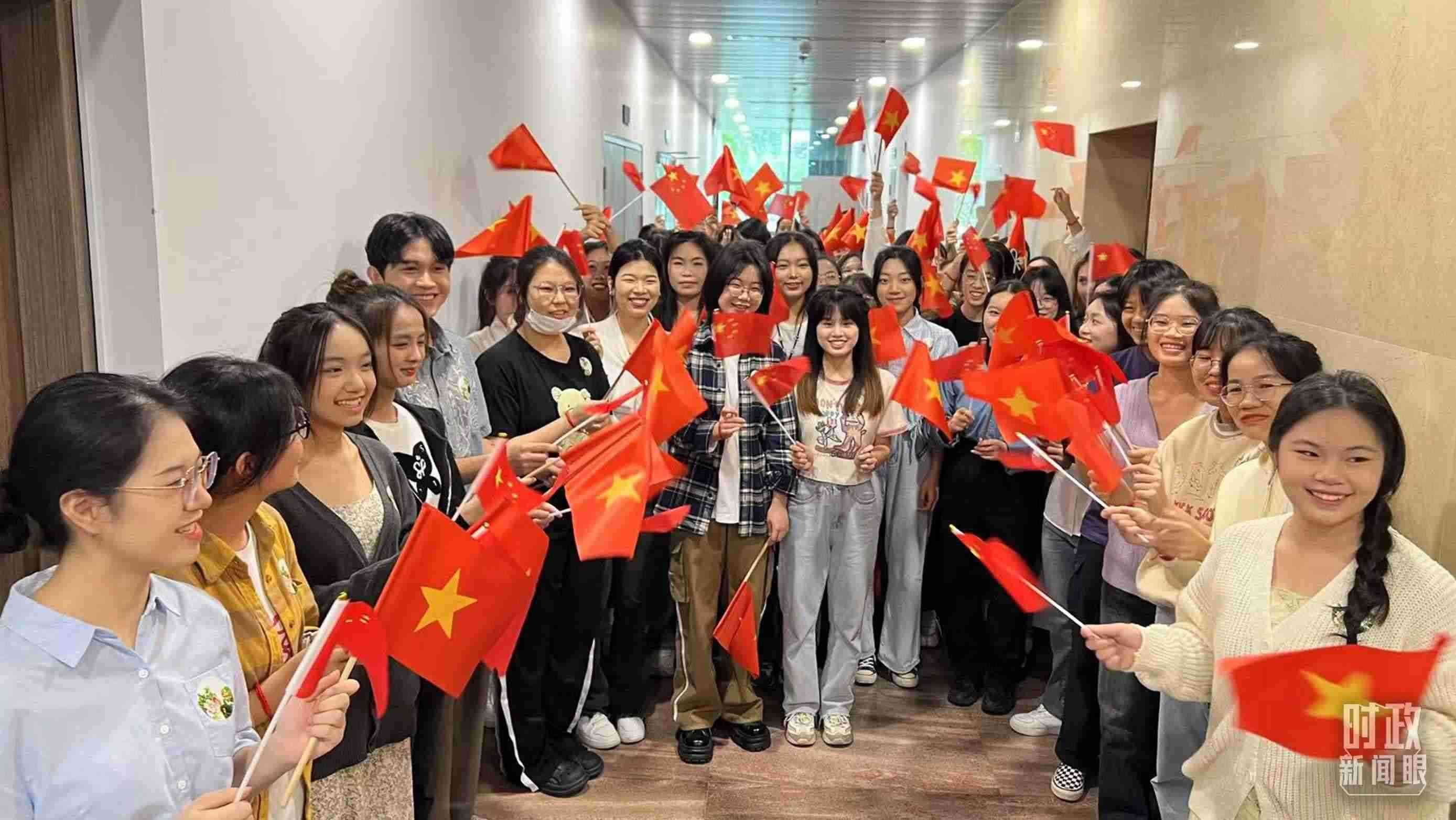 △中越青年齊聚一堂。（總臺央視記者程鋮拍攝）