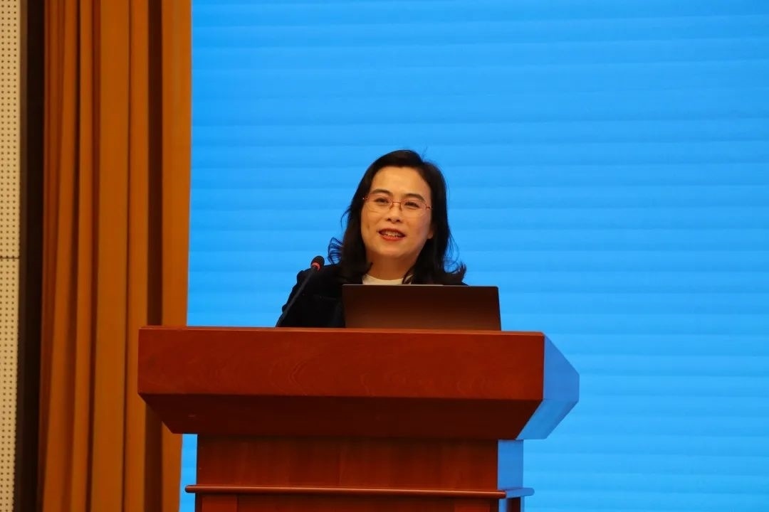 浙江師范大學(xué)副校長張建珍致辭。主辦方供圖