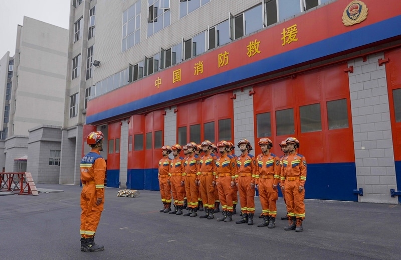 集結(jié)列隊(duì)。受訪者供圖