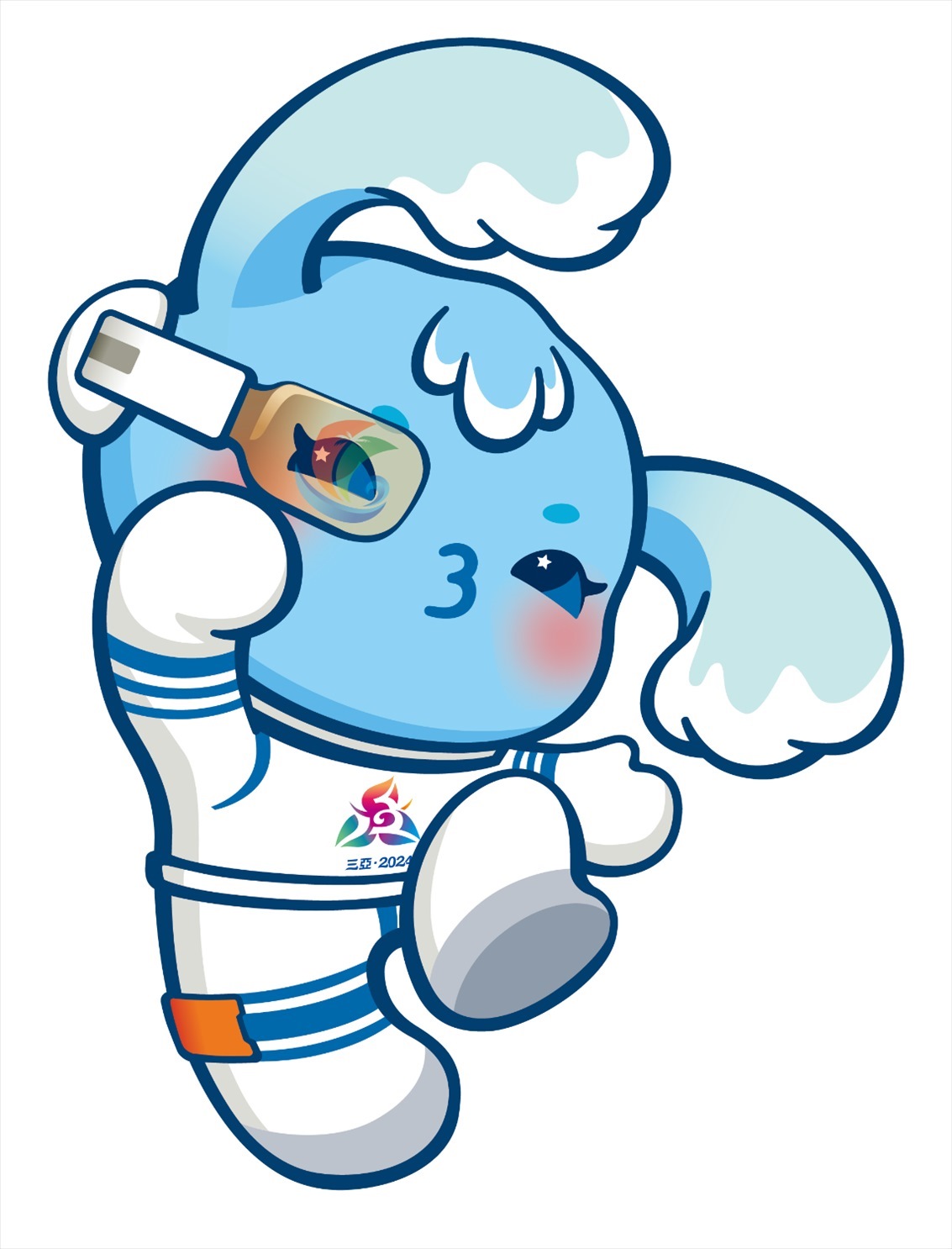 第十二屆全國少數民族傳統體育運動會吉祥物“吉貝”。第十二屆全國少數民族傳統體育運動會組委會供圖