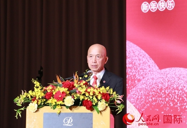 全華聯(lián)理事長賀乃和致辭。人民網(wǎng) 許可攝