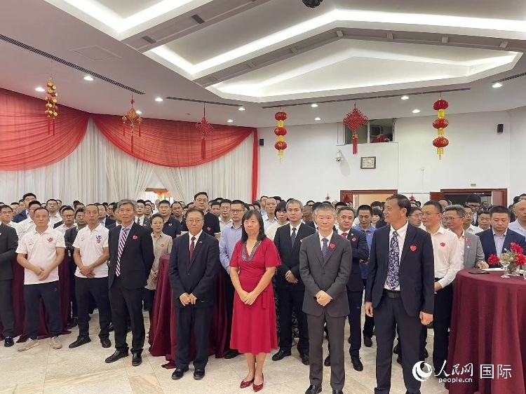 駐尼日利亞使館春節(jié)招待會現(xiàn)場。人民網(wǎng)記者 姜宣攝