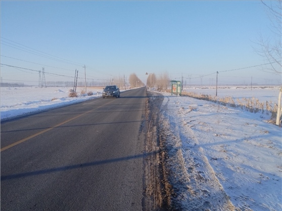連接德惠市與太興村的德前公路寬闊通暢。德惠市委宣傳部供圖