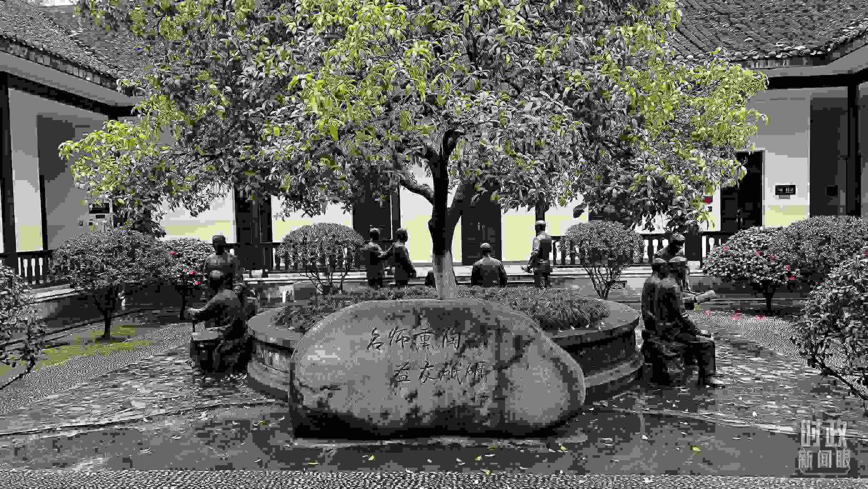 △湖南第一師范學院（城南書院校區(qū)）。（總臺央視記者覃思拍攝）