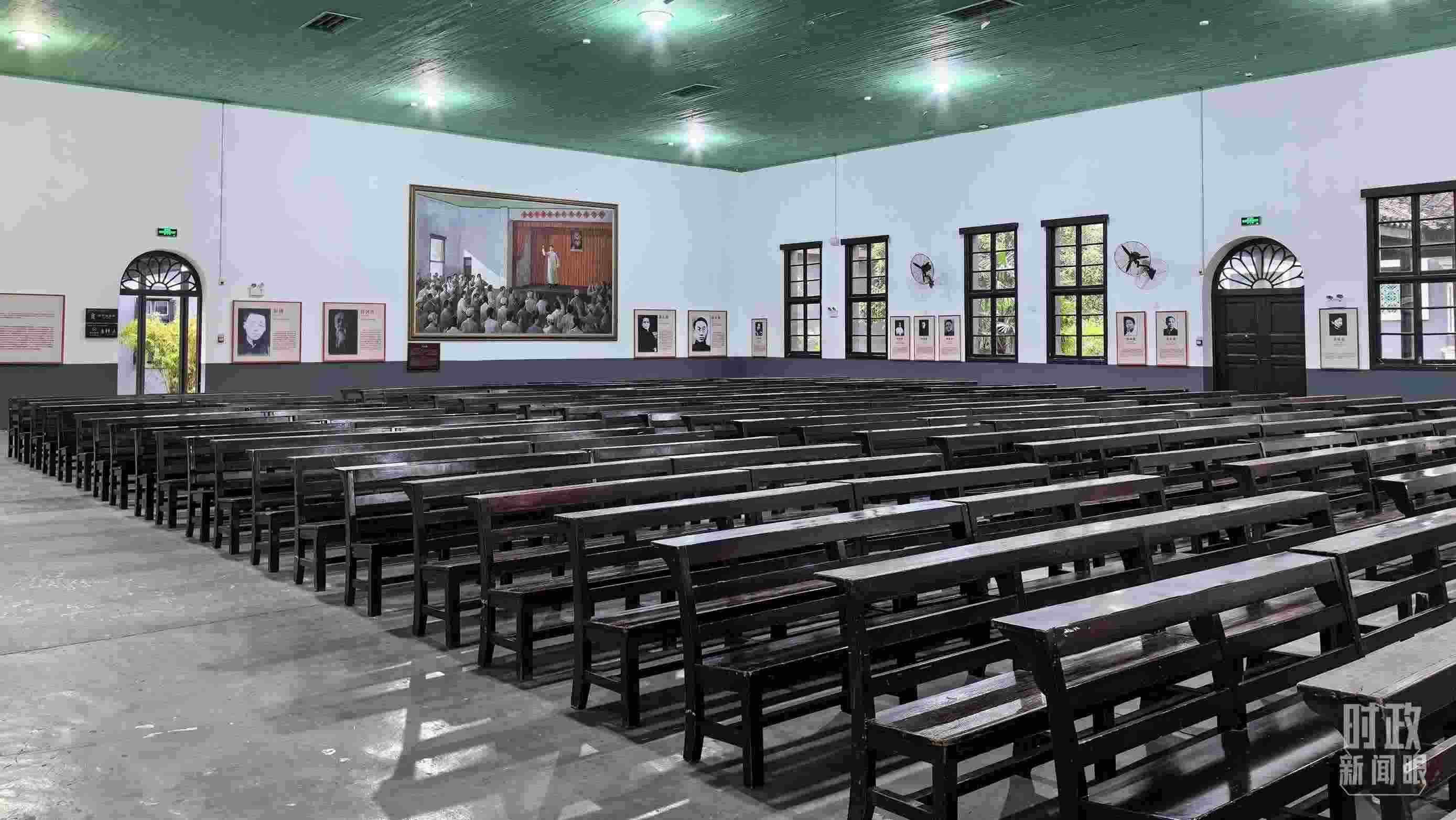 △湖南第一師范學院（城南書院校區(qū)）大禮堂。（總臺央視記者趙化拍攝）