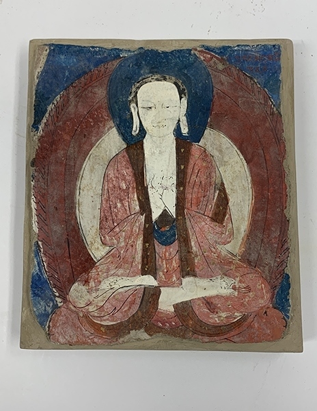 佛像壁畫殘片（暫定名）。國家文物局供圖