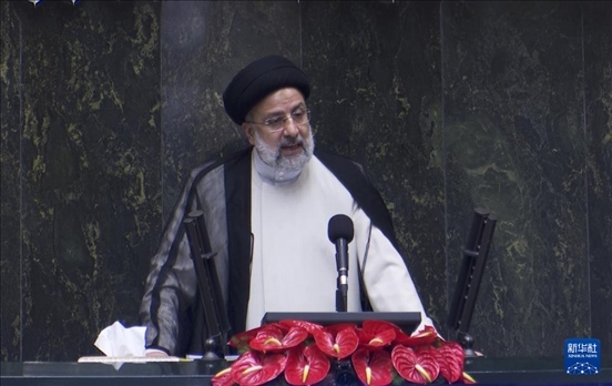 據(jù)伊朗邁赫爾通訊社20日?qǐng)?bào)道，伊朗總統(tǒng)萊希在直升機(jī)事故中遇難。這是2021年8月5日拍攝的易卜拉欣·萊希的資料照片。 新華社發(fā)（賈瓦德攝）