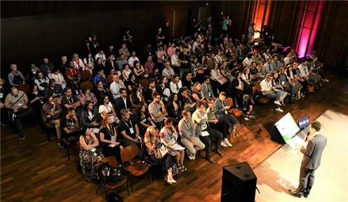 “視聽中國”——文化與商業(yè)機遇推介會暨中國視聽節(jié)目展映會現(xiàn)場。 中廣國際公司供圖