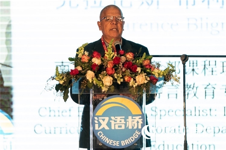 南非基教部專家克拉倫斯·布利格諾特做主旨發(fā)言。人民日報非洲中心分社 希拉茲·莫林攝