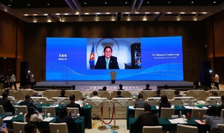  艾格帕視頻致辭。中國(guó)外文局供圖