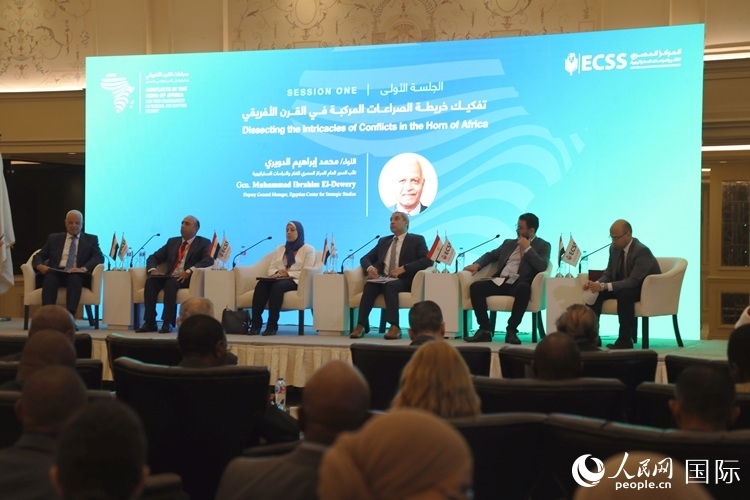“非洲之角沖突及其對(duì)地區(qū)和埃及安全的影響”的研討會(huì)現(xiàn)場(chǎng)。沈小曉攝