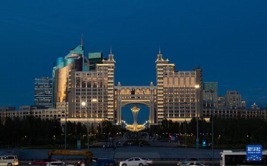 這是7月1日拍攝的哈薩克斯坦首都阿斯塔納街景。新華社記者 白雪騏 攝