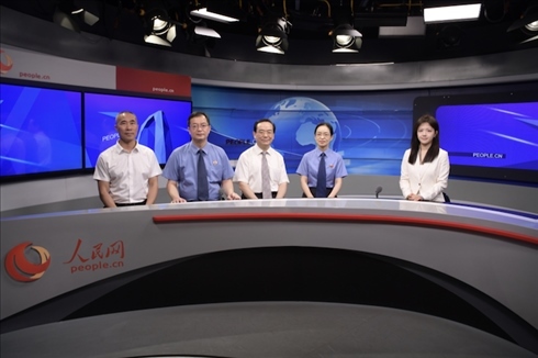 訪談現(xiàn)場。人民網(wǎng)記者 王曉嘯攝