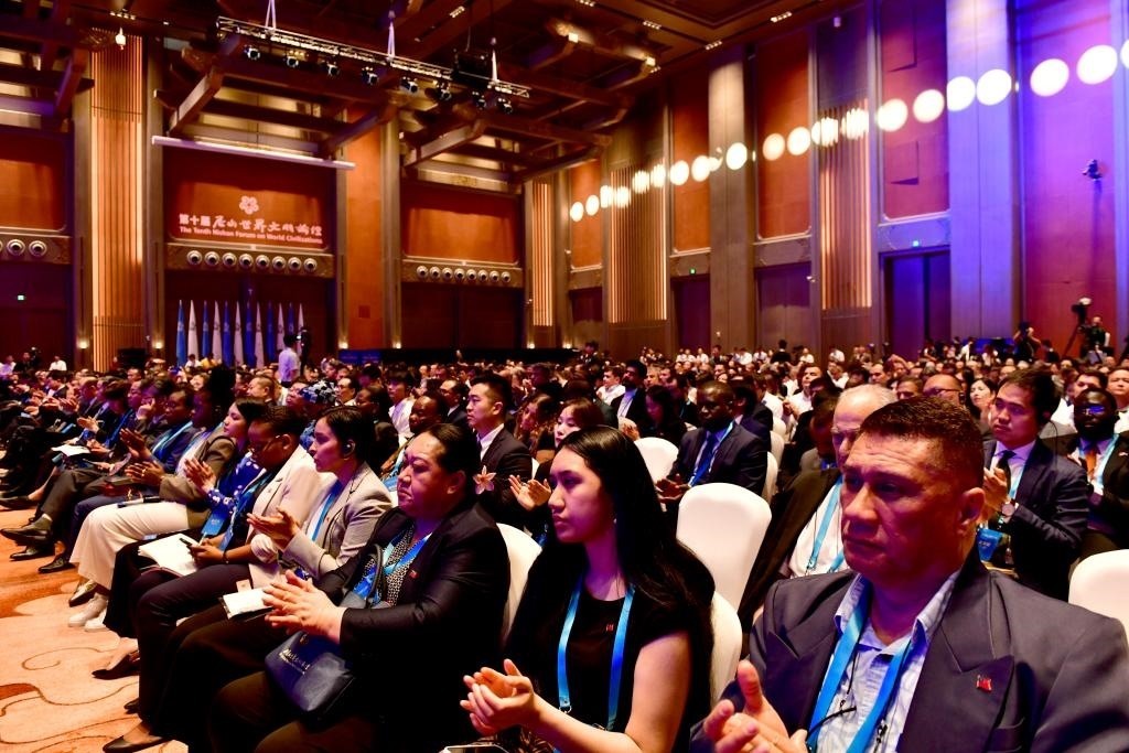 與會嘉賓出席第十屆尼山世界文明論壇。新華社記者 郭緒雷 攝