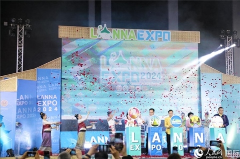 7月9日，2024年蘭納博覽會開幕式在清邁國際會展中心舉行。人民網(wǎng)記者楊一攝