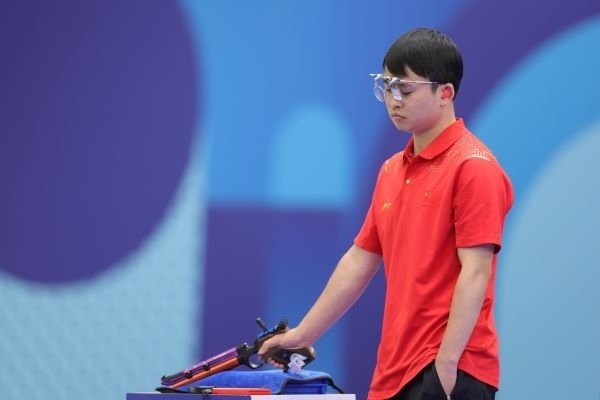 謝瑜在比賽中。 人民日?qǐng)?bào)報(bào)道團(tuán) 陶相安攝