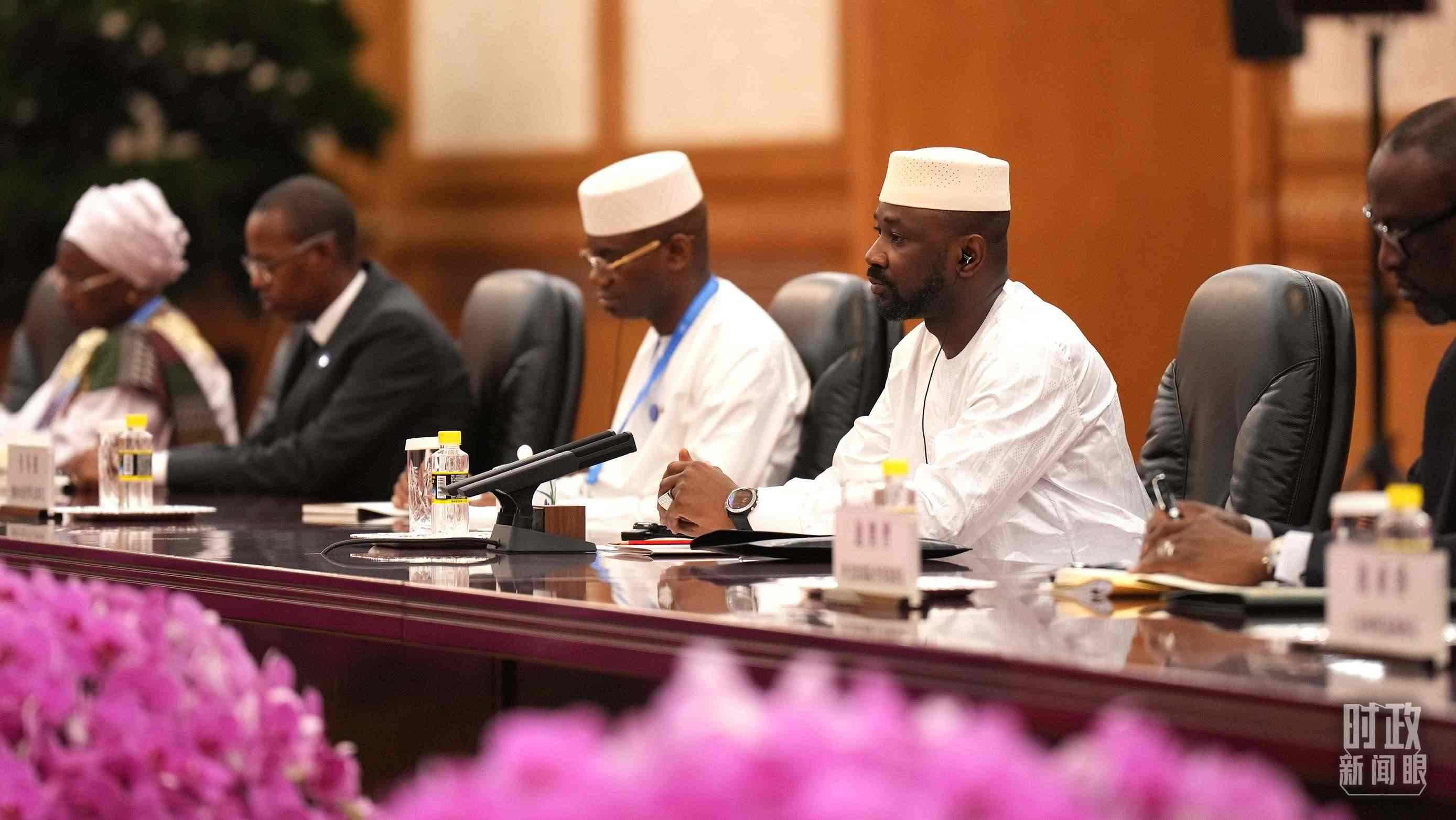 △馬里總統(tǒng)戈伊塔。（總臺記者李晉拍攝）