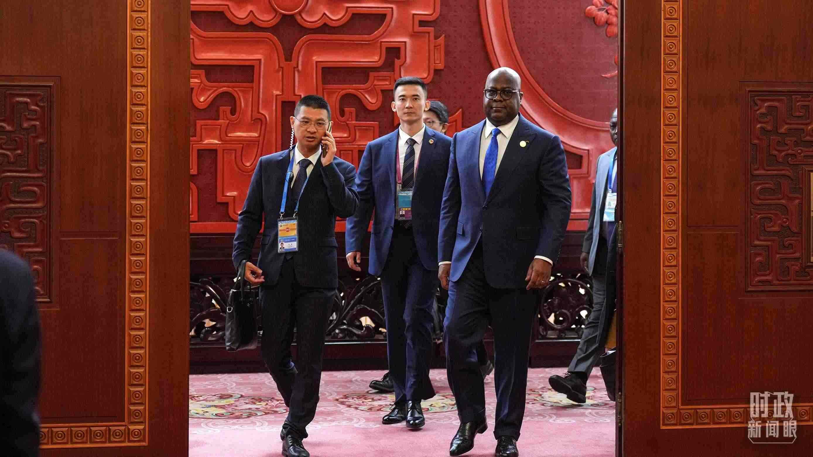 △剛果（金）總統(tǒng)齊塞克迪。（總臺記者李晉拍攝）