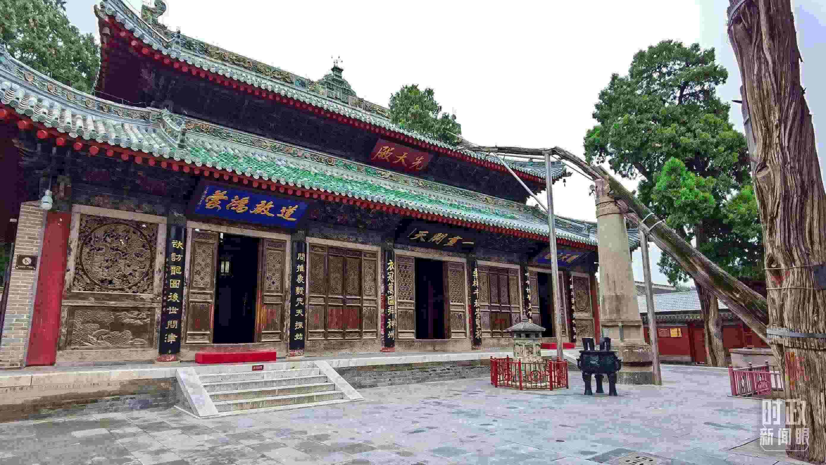 △ 伏羲廟。（總臺(tái)央視記者郭鴻拍攝）