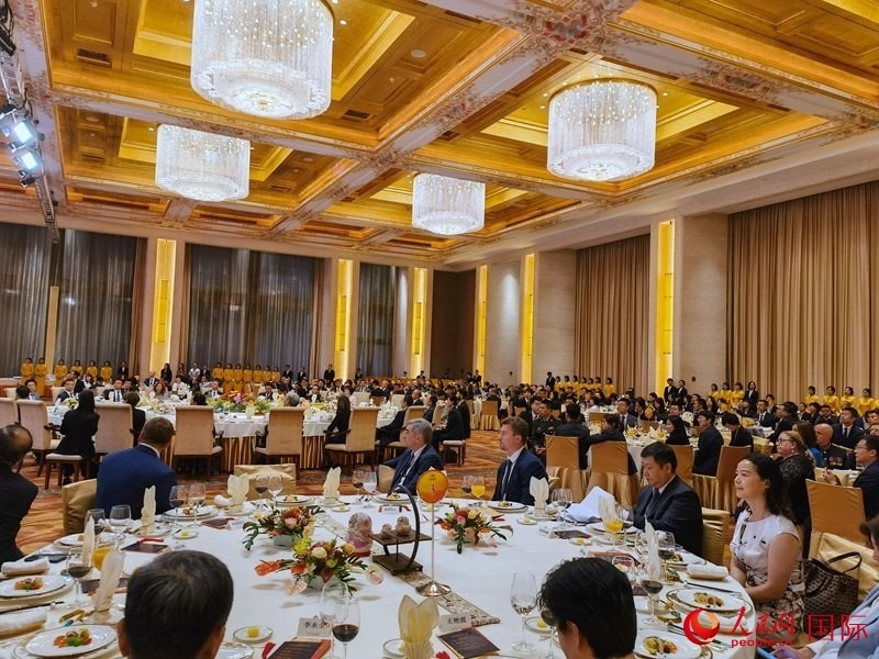 慶祝中俄建交75周年招待會(huì)在京舉行。人民網(wǎng)記者 李明琪攝