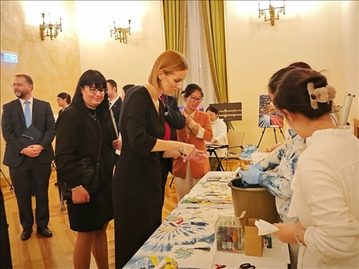 招待會(huì)現(xiàn)場(chǎng)。中國(guó)駐匈牙利大使館供圖