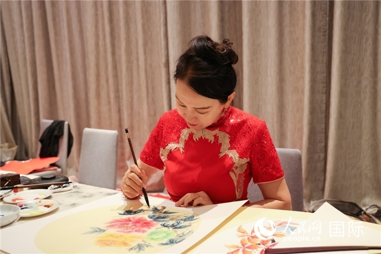 中國傳統(tǒng)文化展示。人民網(wǎng)記者任皓宇攝