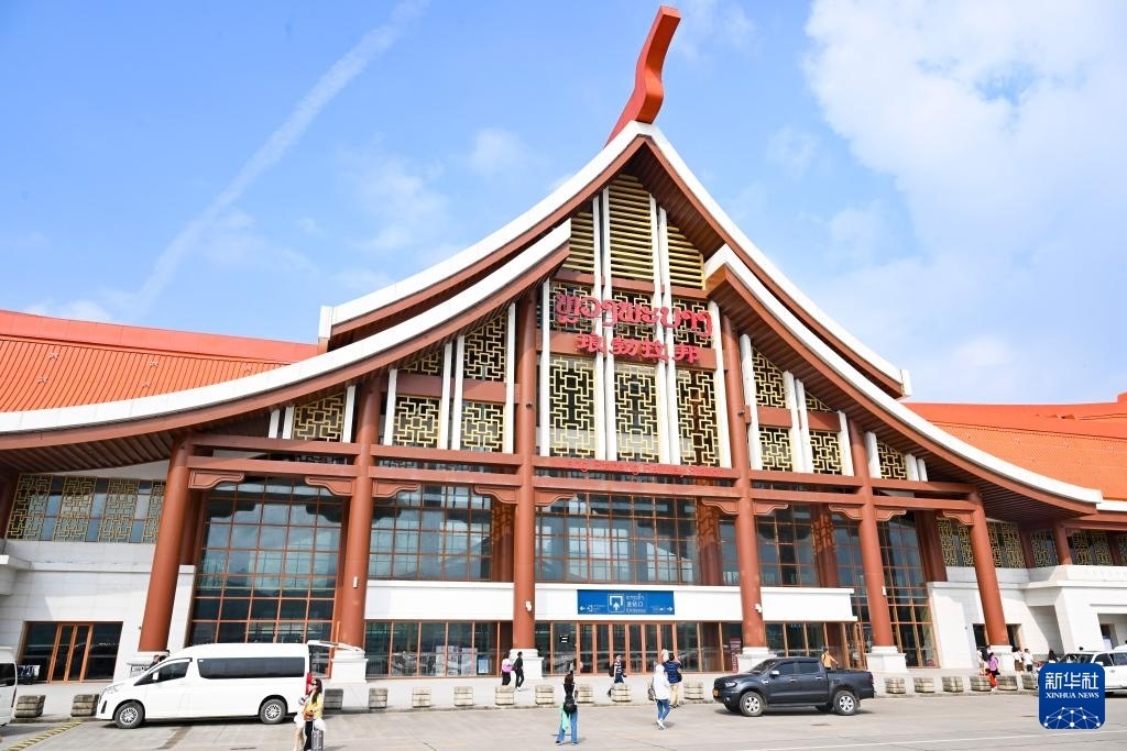 這是10月12日在老撾拍攝的瑯勃拉邦車站。新華社記者 程一恒 攝