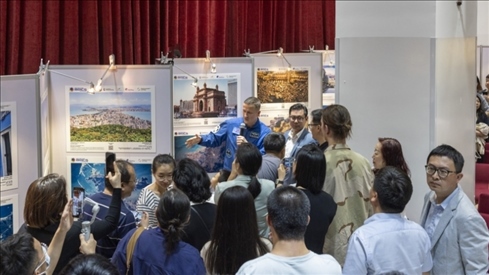 5月29日，“宇宙·金磚國家”圖片巡回展在北京舉辦，活動現(xiàn)場吸引了眾多中國觀眾。北京俄羅斯文化中心供圖