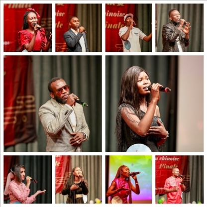 參與決賽的歌手。中國石油非洲公司供圖