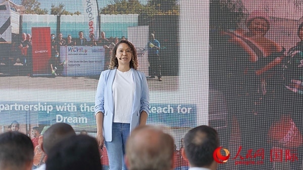 奇瑞南非公司全國市場經(jīng)理維倫·彼得森發(fā)言。人民網(wǎng) 張茜攝