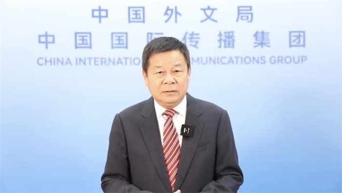 杜占元視頻致辭。主辦方供圖